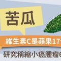 苦瓜：維生素C是蘋果17倍，研究稱縮小癌腫瘤64％