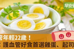 血管年輕22歲！醫：護血管好食首選雞蛋、起司