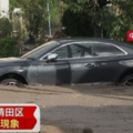 札幌土壤液化！車開一半被吞如末日