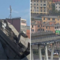 最幸運貨車司機！義大利高架橋崩塌瞬間 他急煞停「斷崖」