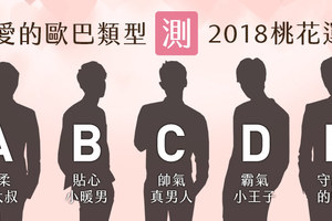 姊妹們，選一個最喜歡的類型，看看未來2018年的桃花運如何吧！?