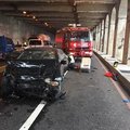 南雅明隧道2車相撞 2駕駛1死1輕傷