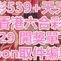 539+天天樂+六合彩 2018/09/29 開獎單下載 IBON 取單編號