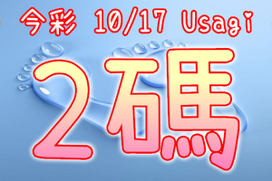 今彩539 2020/10/17 Usagi 精選2碼 全車 供您參考