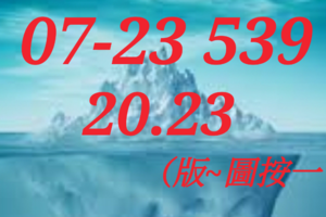 07/23  今彩539  二中一 參考