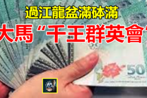  大馬“千王群英會” !! 過江龍盆滿砵滿 ，大馬簡直是天堂~~