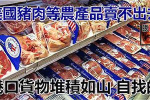 美國豬肉等農產品賣不出去，港口貨物堆積如山 自找的
