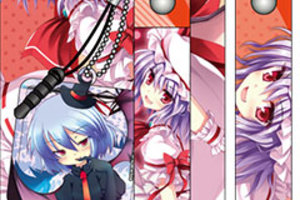 Touhou Nami no Amamiya - Cellphone Strap & Cleaner Set w/Paper Base: Remilia Scarlet Renewal Ver.