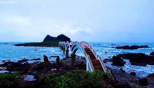 三仙台鏡頭君拍下2隻台灣獼猴坐海景第一排觀浪。(東管處提供/蕭嘉蕙台東傳真) 三仙台鏡頭君拍下2隻台灣獼猴坐海景第一排觀浪。(東管處提供/蕭嘉蕙台東傳真)