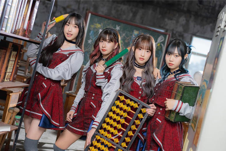 AKB48 Team TP伊品、宮田留佳、周家安、蔡亞恩拍攝新歌MV。(好言娛樂提供) AKB48 Team TP伊品、宮田留佳、周家安、蔡亞恩拍攝新歌MV。(好言娛樂提供)