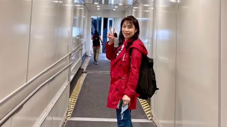 周子寒飛日本參加考察團。(圖/翻攝自周子寒臉書) 周子寒飛日本參加考察團。(圖/翻攝自周子寒臉書)