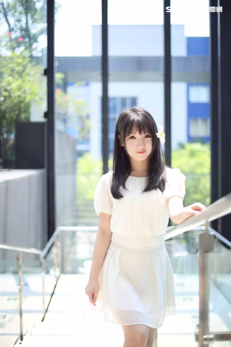「樂樂」謝語恩羞認談過戀愛。(圖/記者鄭孟晃攝影) 「樂樂」謝語恩羞認談過戀愛。(圖/記者鄭孟晃攝影)