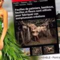 泰國變性姑娘打造「田園時尚天使」樹葉稻草時裝登上法國雜誌
