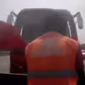 在高速公路施工　2工人慘遭大車直撞