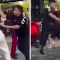 遊客勸別在樂園吸菸　反被飛踢賞巴掌