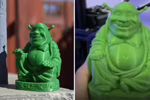 供奉「綠色佛像」虔誠拜4年　友人尷尬吐實話！她信仰全塌了