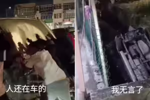 影／眾人合力推車想救援　反讓車墜溝「司機慘死」