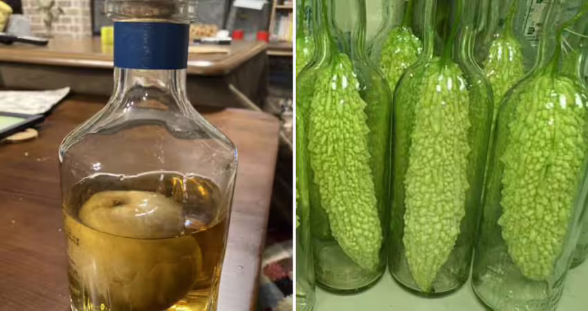 酒瓶超窄「怎麼塞進整顆蘋果？」　內行解密：很簡單