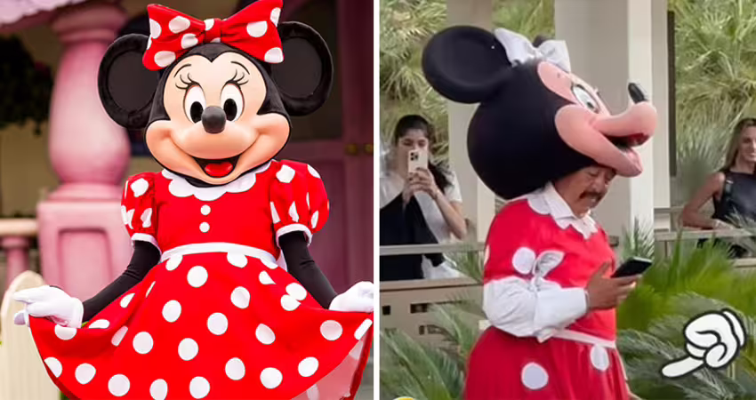 米妮「頭套一脫」粉絲幻滅！角落哈菸、滑手機…畫面真相曝