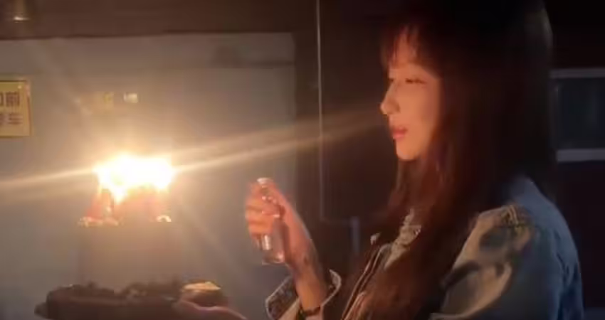 中國女星玩「噴火蛋糕」 嚴重燒傷險毀容