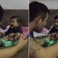 寶寶不讓爸爸剪指甲 竟用這方法讓爸爸肚子痛！
