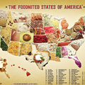 美國父子製作50州美食地圖 雙關命名妙趣橫生