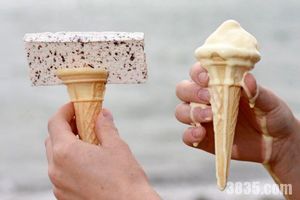 世界上第一種不會化的冰淇淋 不管多熱都不會化！
