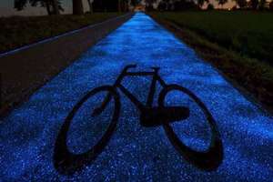 這條自行車道不必靠LED燈也能發光，長達10小時的光芒讓大家都騎到不想回家睡覺了！