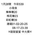 1/28今彩539>>>參考看