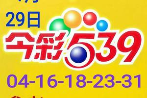 1/29今彩539