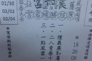 2/4震興宮>>>六合彩