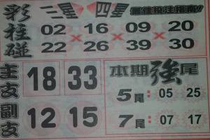 2/4今彩539僅供參考看