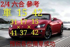 2/4六合彩參考