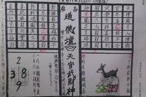 2/11 道德壇 天官武財神>>>>六合彩參考看看