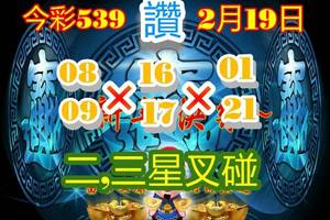 2/19今彩539參考就好