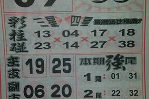 2/23今彩539參考看