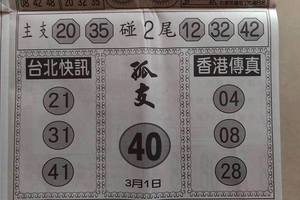 3/1臺北鐵報>>六合彩參考看