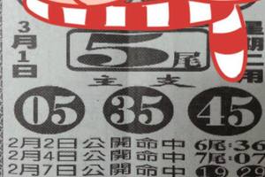 3/1六合彩>>>5尾參考看看>>>>祝中獎