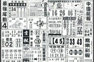 3/1中國龍報>>>>六合彩參考看看