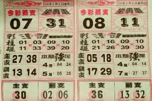 3/2~3/3今彩539參考看看