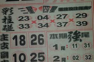 3/5今彩539參考看看