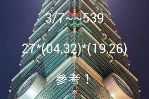 3/7今彩539參考看