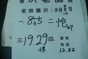 3/10洪老師>>>六合彩參考看