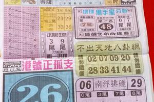 3/10中國新聞報>>>六合彩參考看