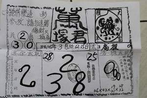 3/12 萬塚君>>>>六合彩參考