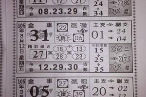 3/11>>>3/13今彩539參考看