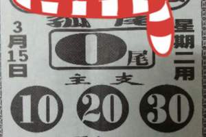 3/15六合彩參考看看>>>尾數0尾>>參考