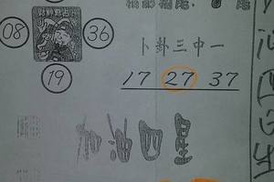 3/17今彩539參考看看