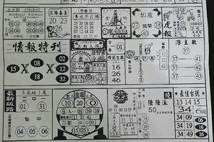 3/19情報特刊>>>六合彩參考看