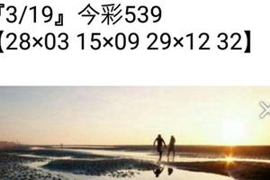 3/19今彩539看看就好>>>>祝大家恭喜發財
